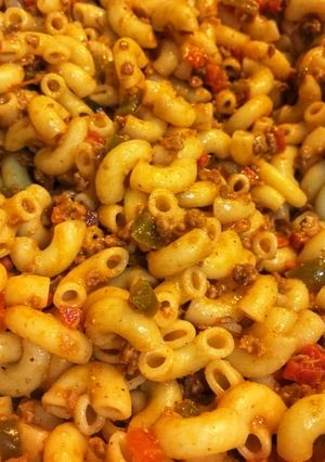 A picture of Mince Tikka Macaroni.