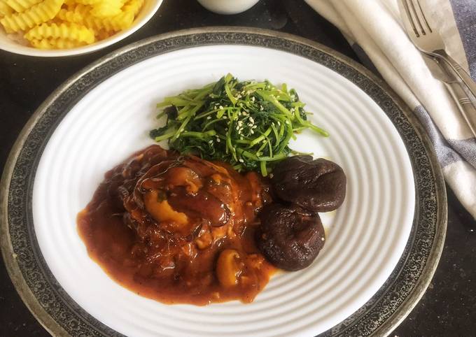 Langkah Mudah untuk Membuat Burger Shitake Sauce Anti Gagal