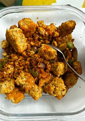 A picture of Healthy Bread Upma.