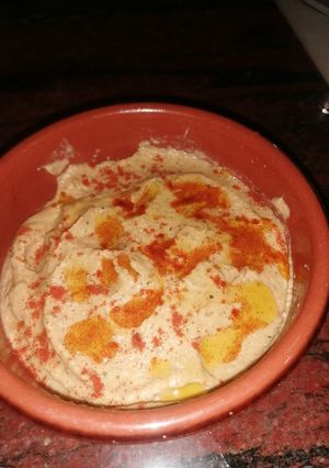 Una foto de Baba ganoush, mutabal o pastel de berenjena libanés