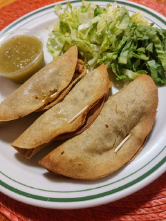 Una foto de Pescadillas light de atún en air fryer