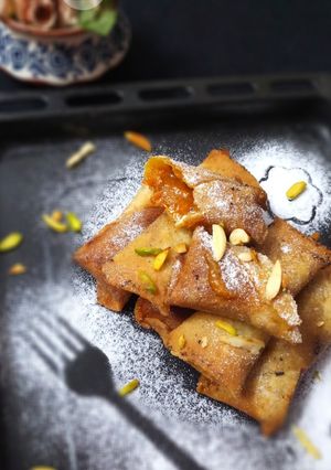 A picture of Mango Mawa Roll.
