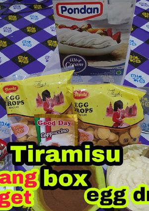 Foto resep Tiramisu egg drop cream cheese
