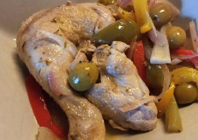 How to Make Super Quick Homemade Pollo con pimientos