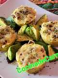Budines de pan y calabacín con pasas