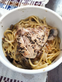 Foto resep Creamy Chicken Mushroom Pasta