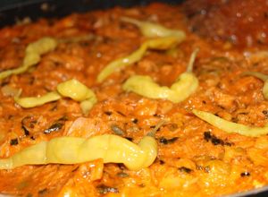Una foto de Bacalao a la vizcaína