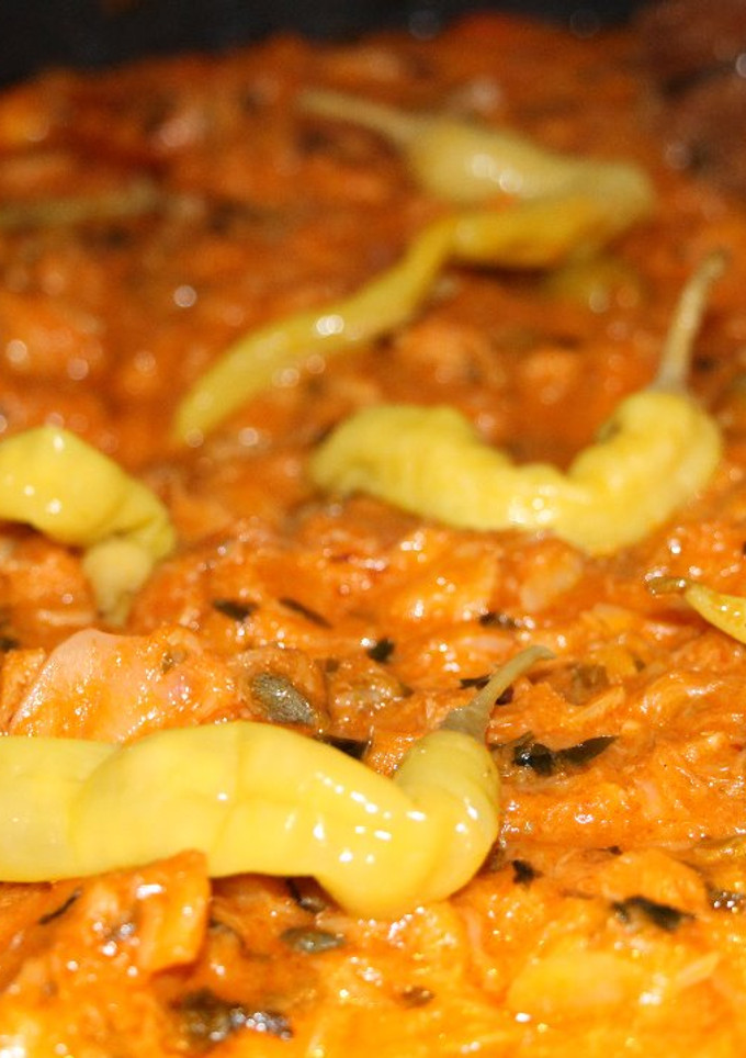 Una foto de Bacalao a la vizcaína