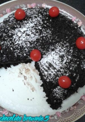 A picture of Moist chocolate brownie.