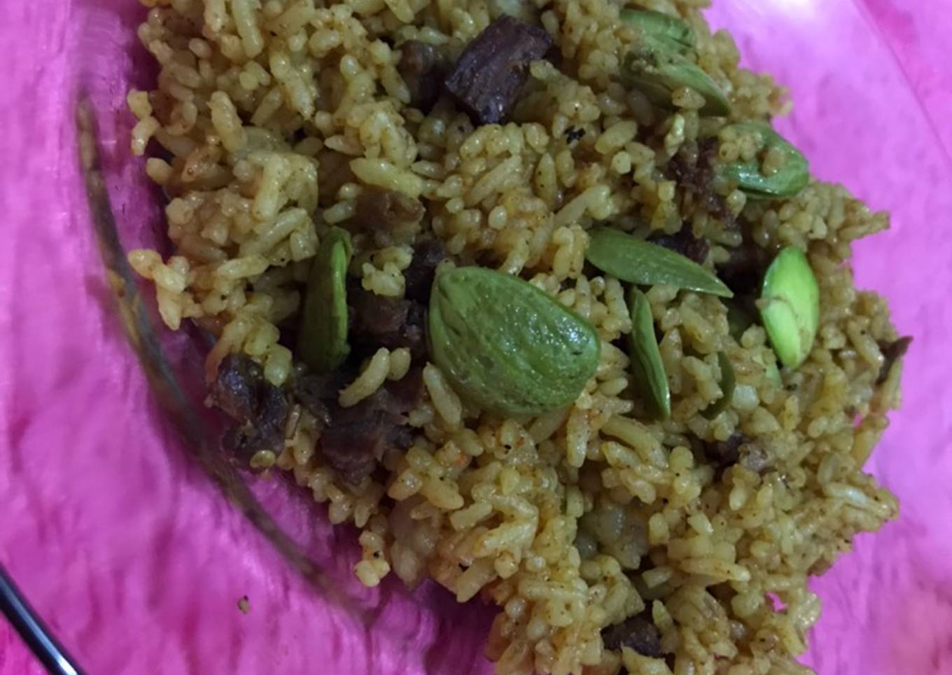 Nasi goreng kambing pete