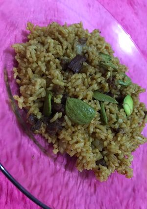 Foto resep Nasi goreng kambing pete