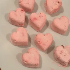 A picture of Keto Strawberry Cheesecake Fat Bombs.
