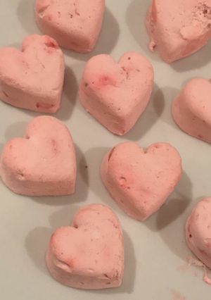 A picture of Keto Strawberry Cheesecake Fat Bombs.