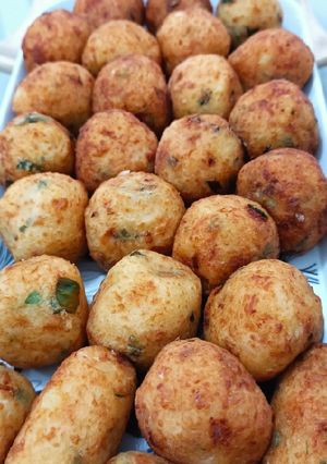 Foto de Bolinho fake de bacalhau ou croquete de merluza