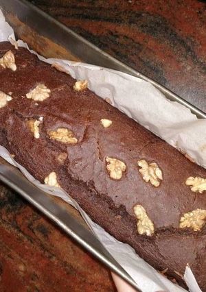 Una foto de Bizcocho de nueces fit