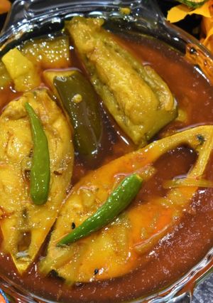 বেগুন ইলিশ(begun illish recipe in Bengali) রেসিপির প্রধান ছবি