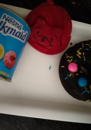 A picture of Chocolate milkmaid doughnut.