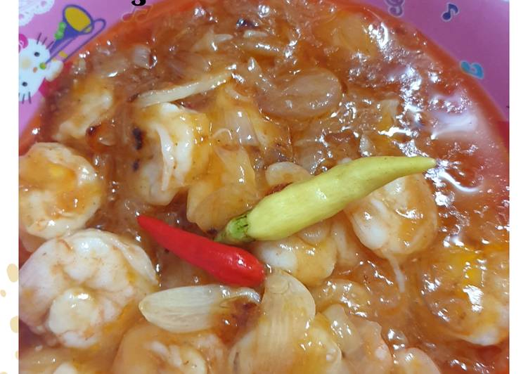 BIKIN NAGIH! Cara Membuat Udang Asam Manis