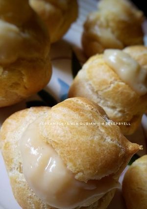 Foto resep Creampuffs (kue soes) isi durian
