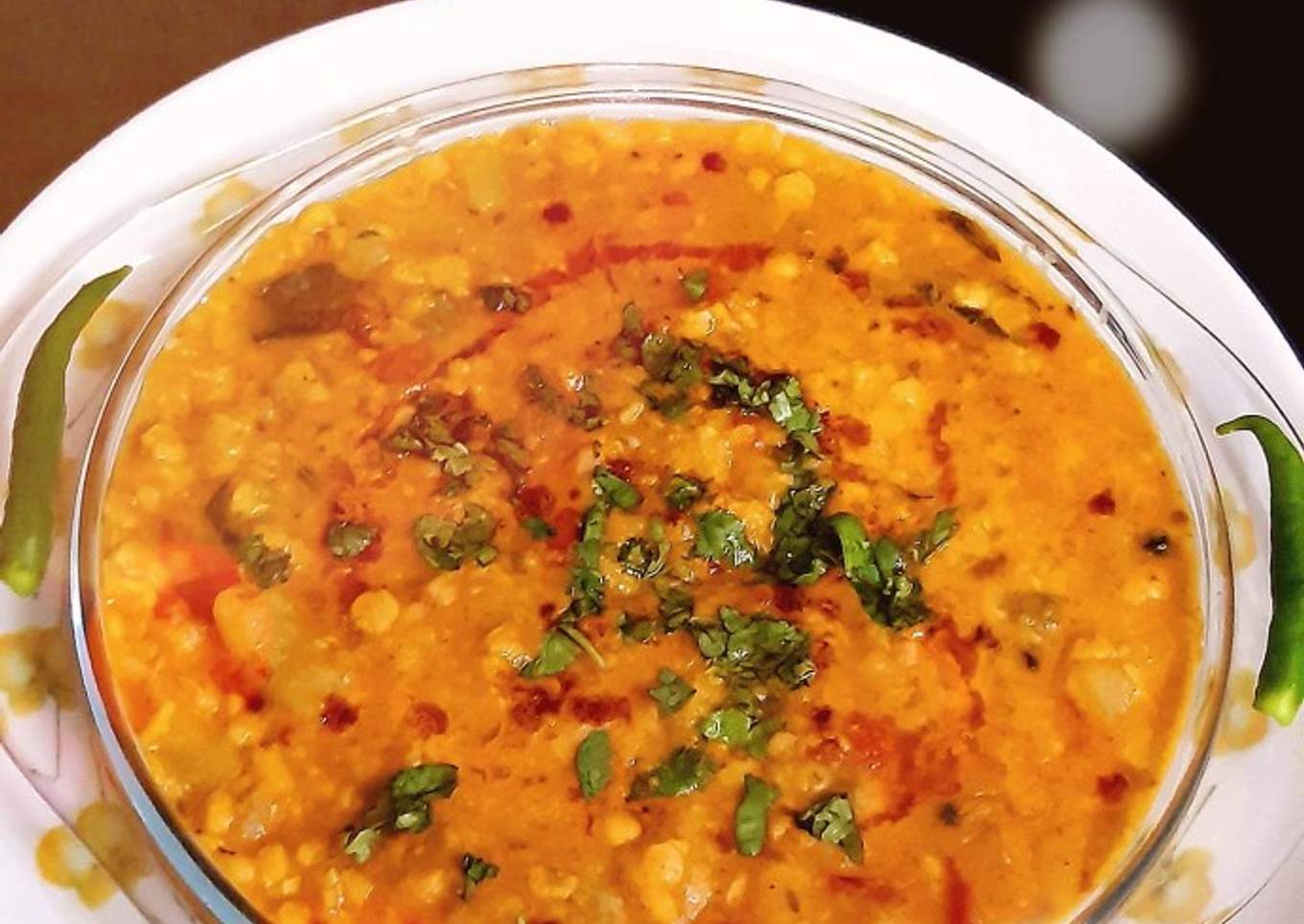 Chana lentils with Bottle Gourd