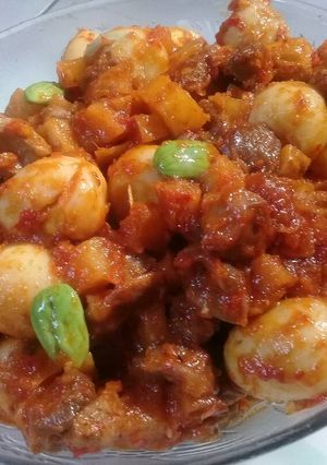 Foto resep Sambal goreng kentang ampelo hati puyuh