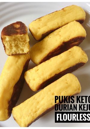 Foto resep Pukis Keto Flourless Durian Keju