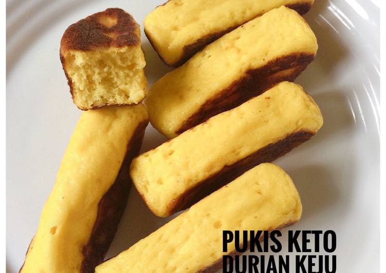 Pukis Keto Flourless Durian Keju