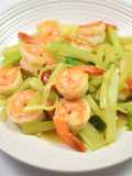 เซเลอรี่ผัดกุ้ง