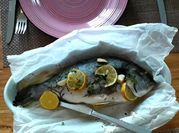 Una foto di filetto di orata al limone