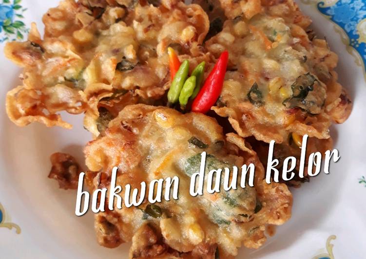 Bakwan daun kelor - bakwan krispi