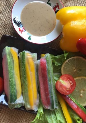 Foto resep Spicy tuna vietnamese roll