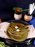 Spinach paratha