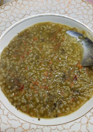 Una foto de Para días de lluvia: Sopa de verduras con municiones