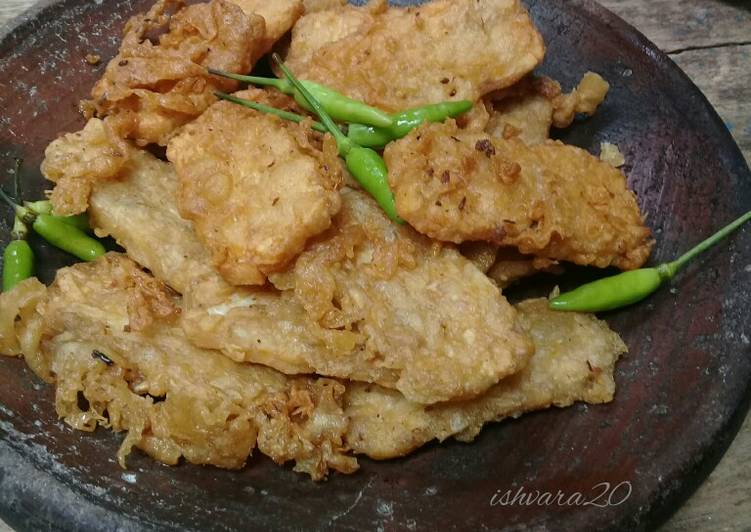 Tempe goreng crispy