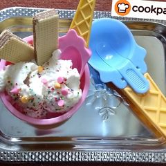 A picture of Vanilla Ice cream.