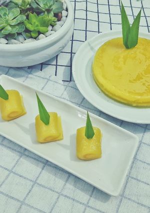 Hình của món Bánh da lợn cuộn.