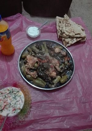 صورة لوصفة ورق عنب مع دجاج
