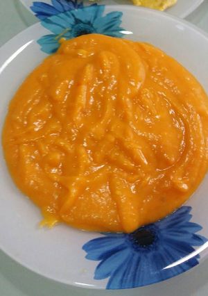 Una foto de Puré de calabaza