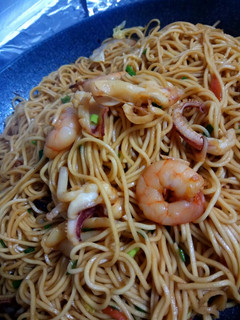 海鮮炒麵 的食譜成品照片