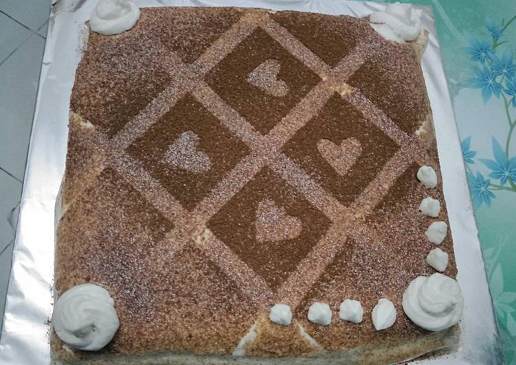 Resep Kue tart tiramizu yummiiii 🎂😋 Anti Gagal