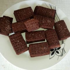 A picture of Homemade bourbon biscuits.