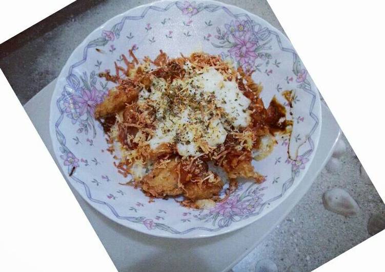 Baked rice cheese chicken