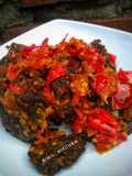 Dendeng kering balado