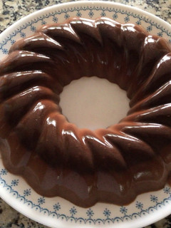 Una foto de Gelatina de chocolate