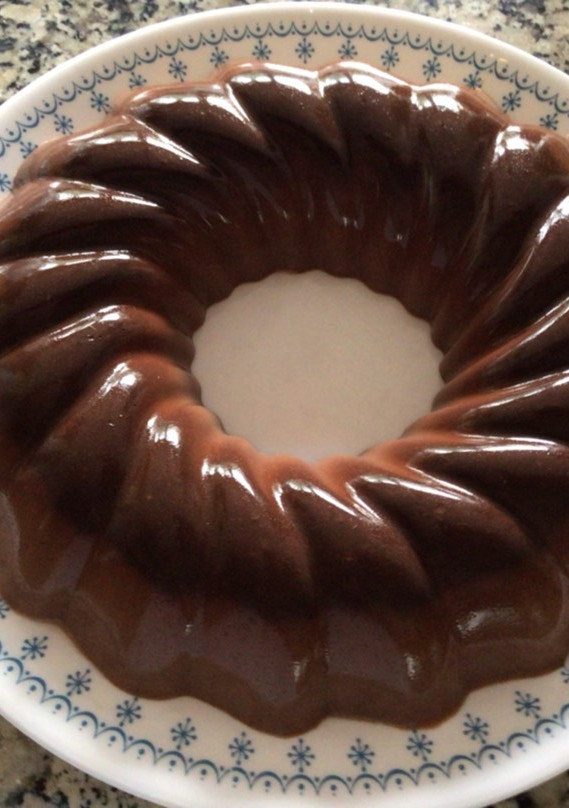 Una foto de Gelatina de chocolate