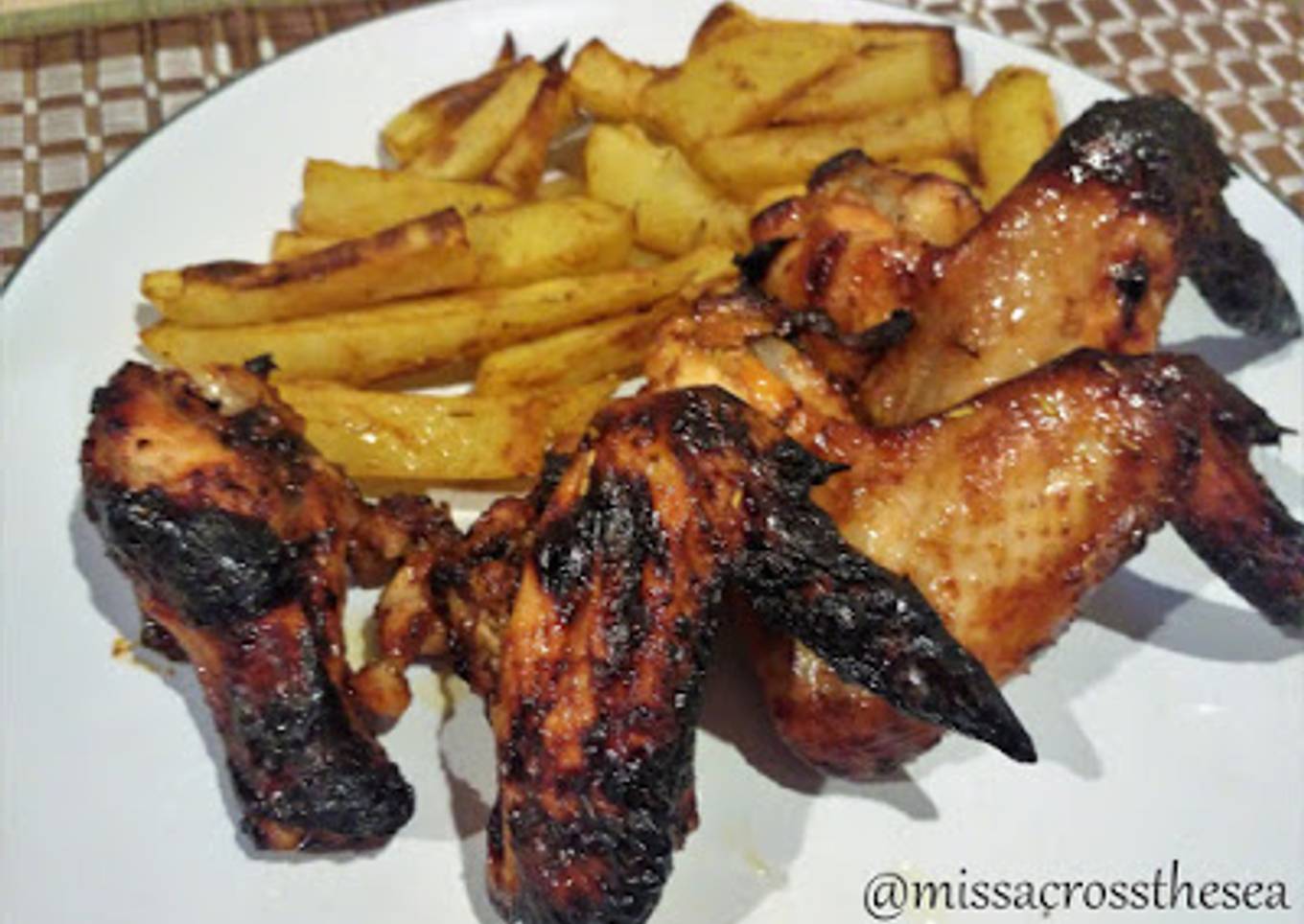 Baked Honey Garlic Chicken Wings