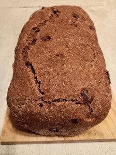 Una foto de Pan de centeno con pasas y nueces (panificadora Lidl)