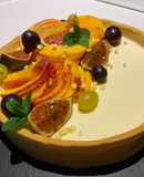 Modern Crostata with Panna Cotta and Caramel