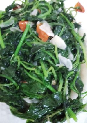 Foto resep Tumis bayam mudah sederhana