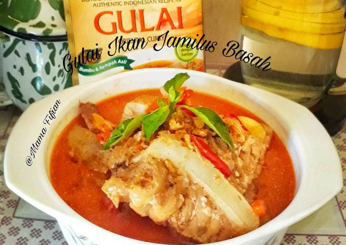 Gulai Ikan Jamilus Basah